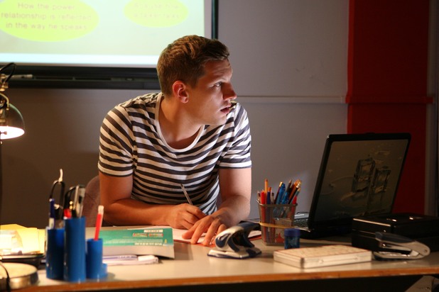 soaps-hollyoaks-john-paul-mcqueen-at-work